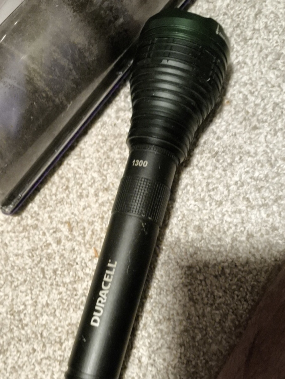 1300 Duracell Black LED Flashlight